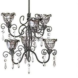 Midnight Blooms Tiered Chandelier